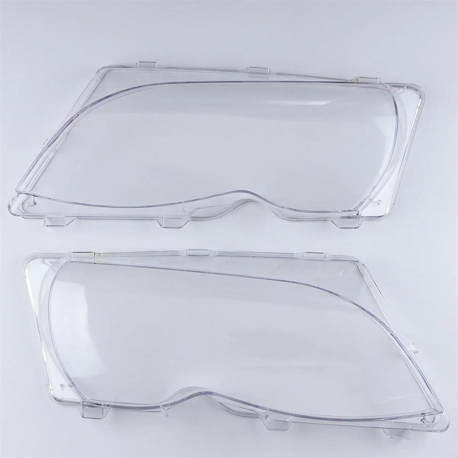 nongyo Compatibile con BMW Serie 3 E46 Facelift per Touring 4 Porte 2002 2003 2004 2005 E39 Coprifaro Paralume per Fari Auto Lente Trasparente Coprifaro Auto Lente Fari Caps(Set)