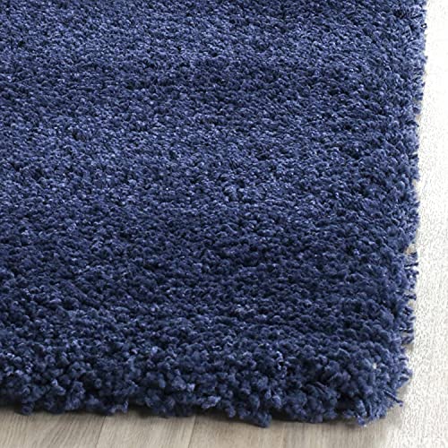 Image of CD Carpet Anti Slip Shaggy Fluffy Fur Rugs and Carpet for Living Room Bedroom Kids Room Plain Circle Carpets for Home with 2 Inch Thickness (Color Blue Size 4x4 Feet Round)