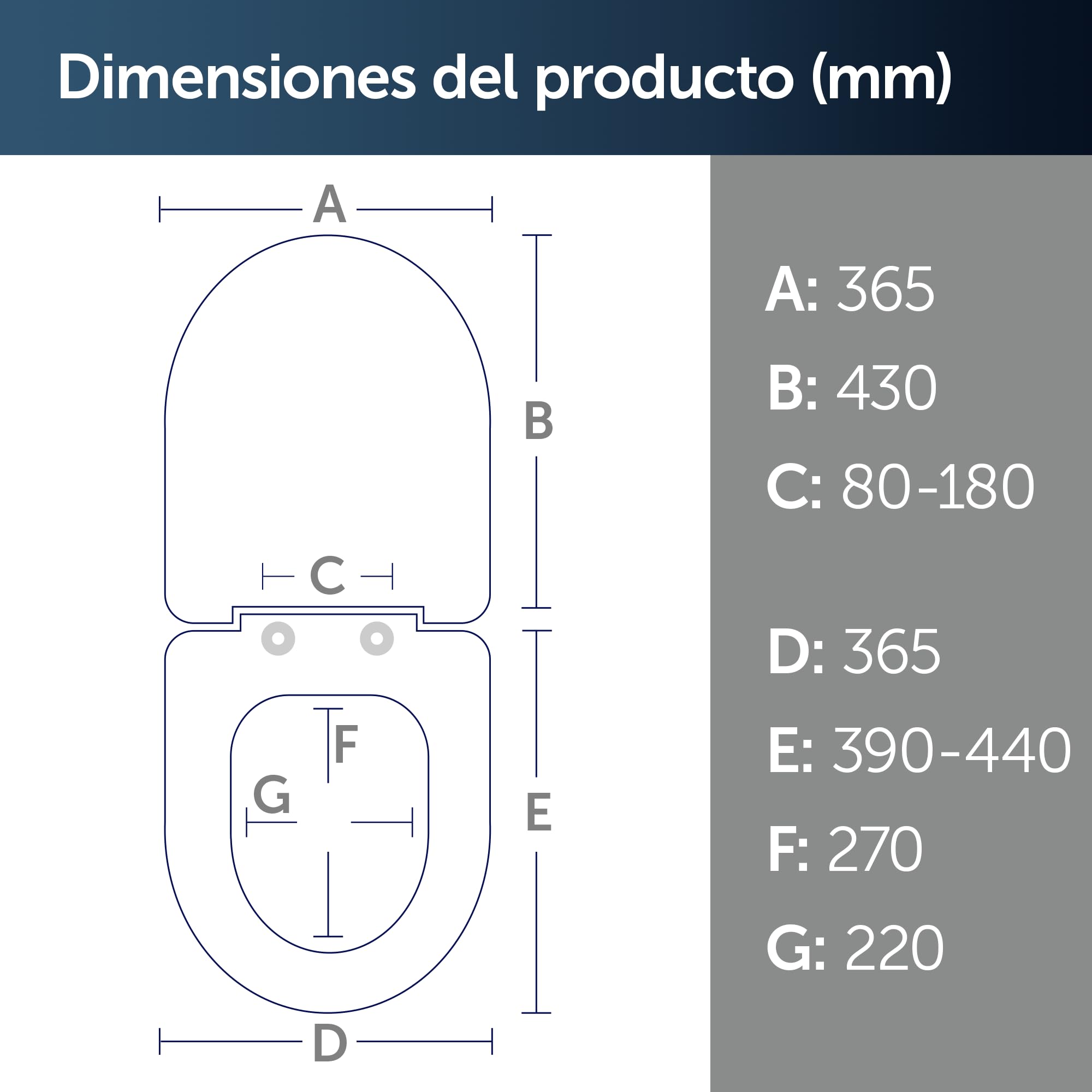 Ideal Standard Tempo Arc - Asiento de inodoro, color blanco