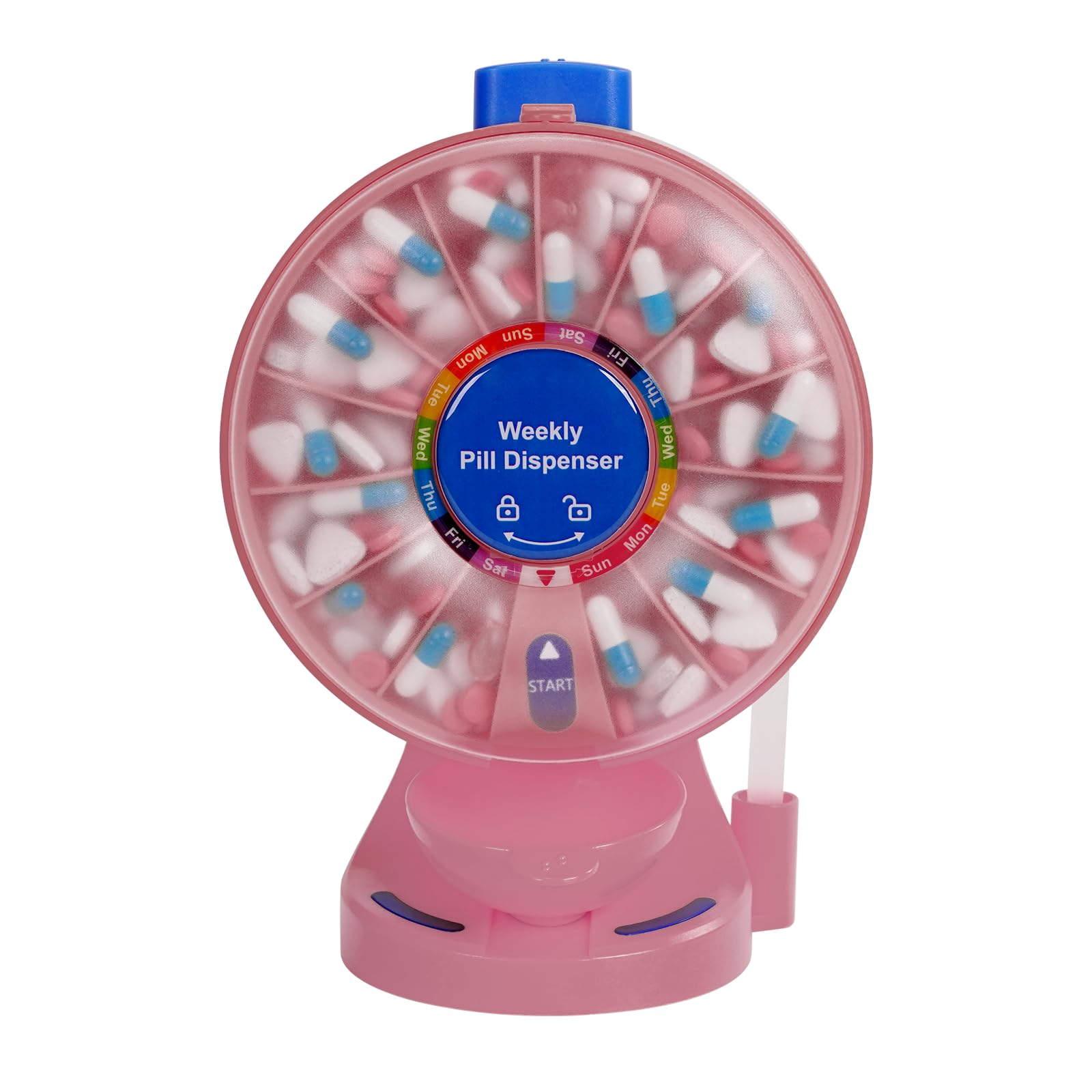 EziMedPil EMPPDMC01PB Pilulier rose avec grand comparaison pour les femmes à prendre quotidiennement de vitamines