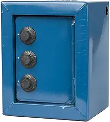 Mini Cofre Com Segredo Senha Para Moedas Notas Cofrinho (AZUL MARINHO)