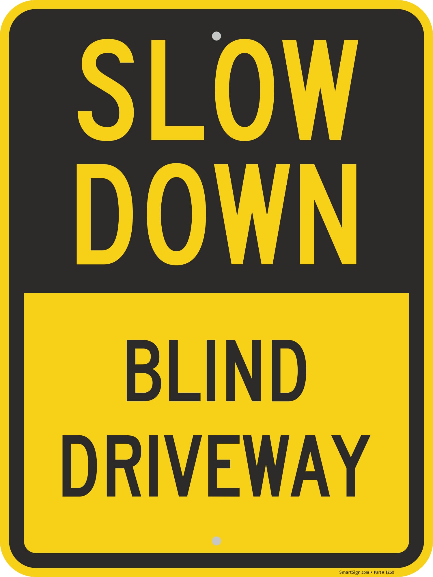 Amazon.co.jp: SmartSign 「Slow Down - Blind Driveway」サイン