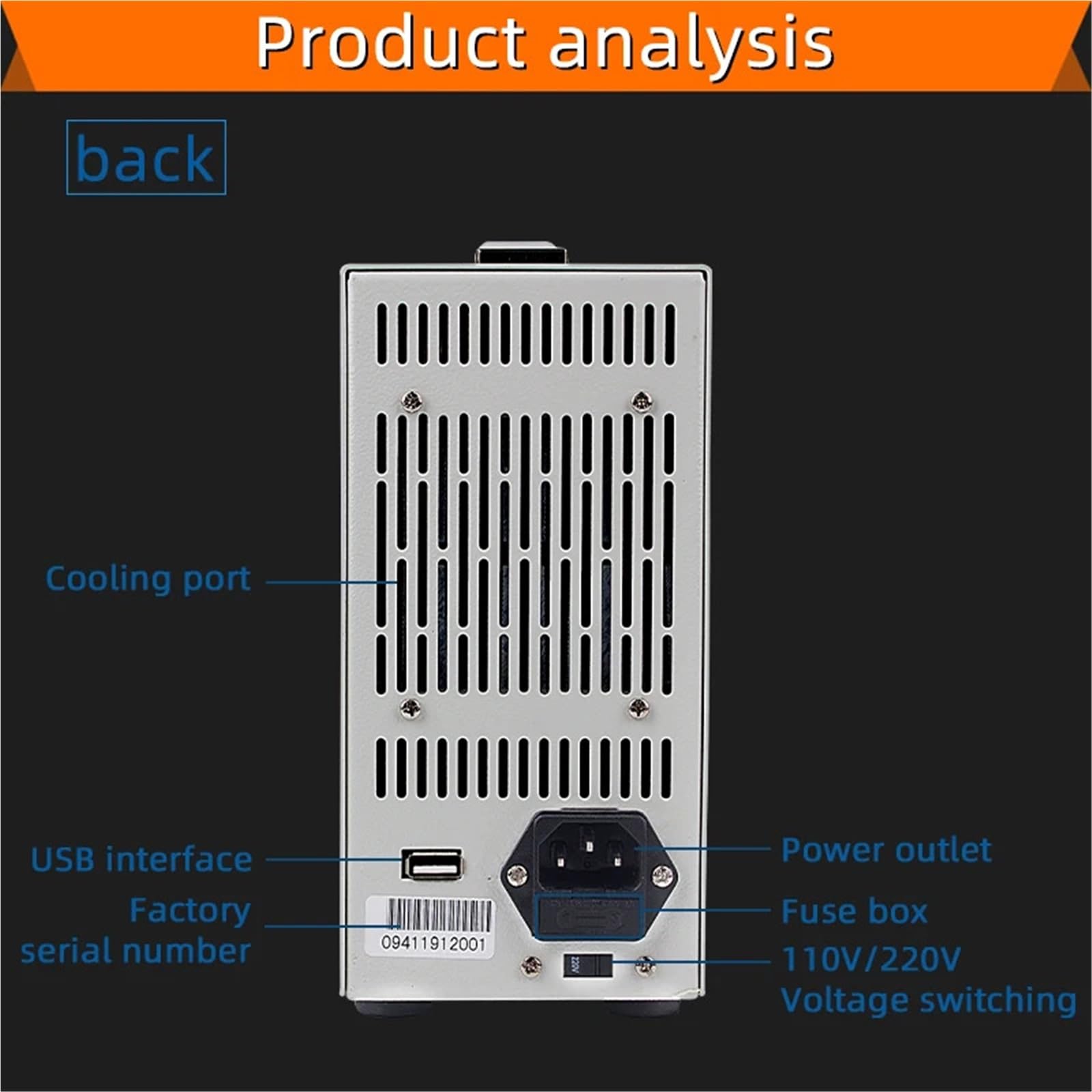 Carico Elettronico ET5410 400W 150V 40A Carico professionale programmabile DC elettrico Controllo digitale Tester elettronico for batterie