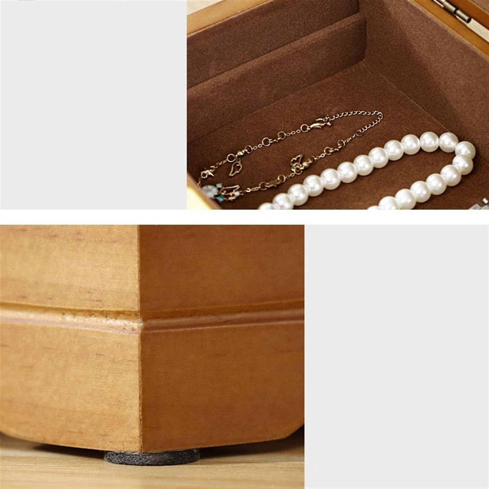 Jewelry Box Organizer Jewelry Box Earrings Earrings Necklace Watch Hand Jewelry Wooden Storage Box Jewelry Organizer Small (A S) (A S)