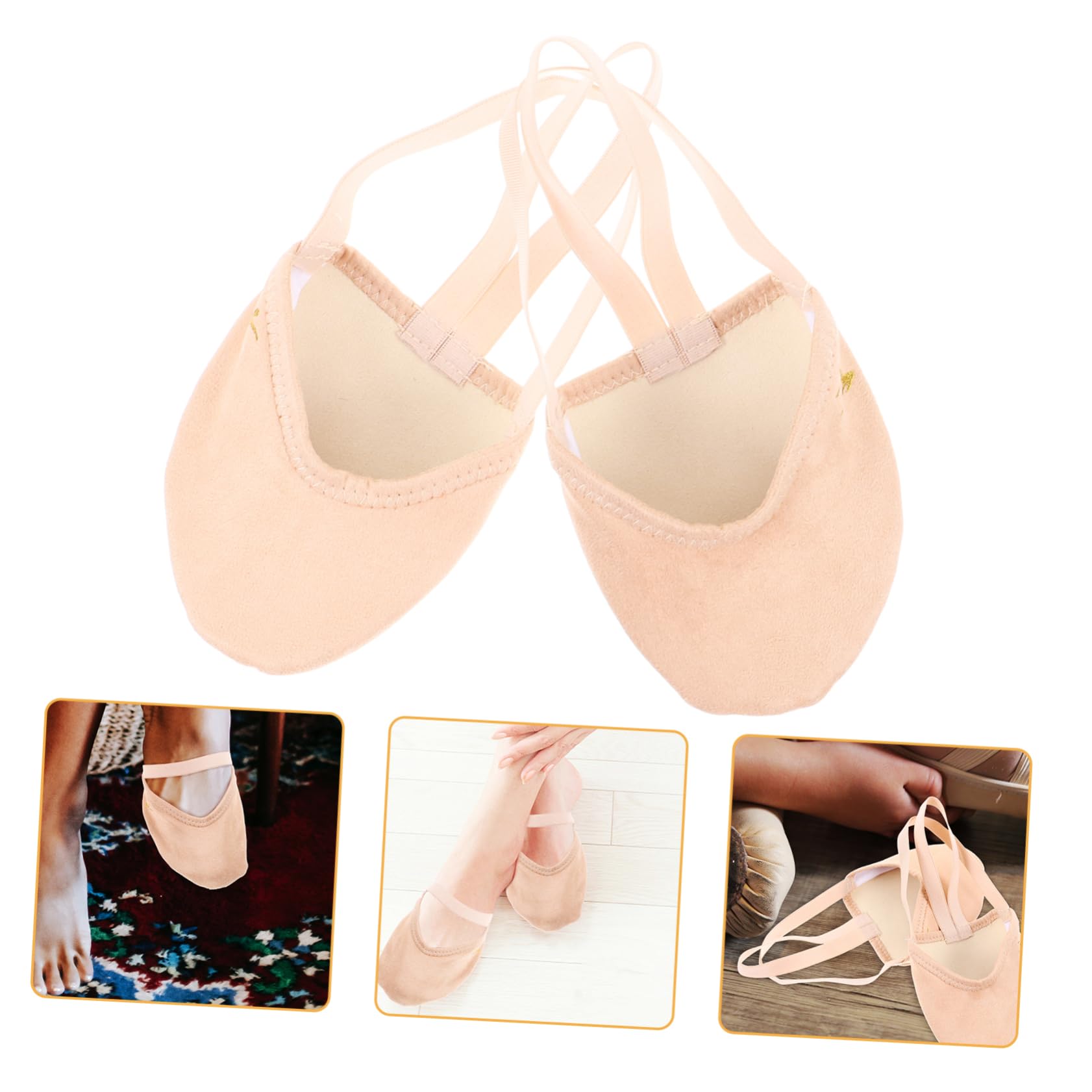 Homoyoyo 5paare Ballett Fußschutz Halbsohlen Toe Pads Für Tänzer Wiederverwendbare Schutzhüllen Für Spitzenschuhe Rutschfeste Und Bequeme Zehenpolster Für Ballett Tanz Und Yoga