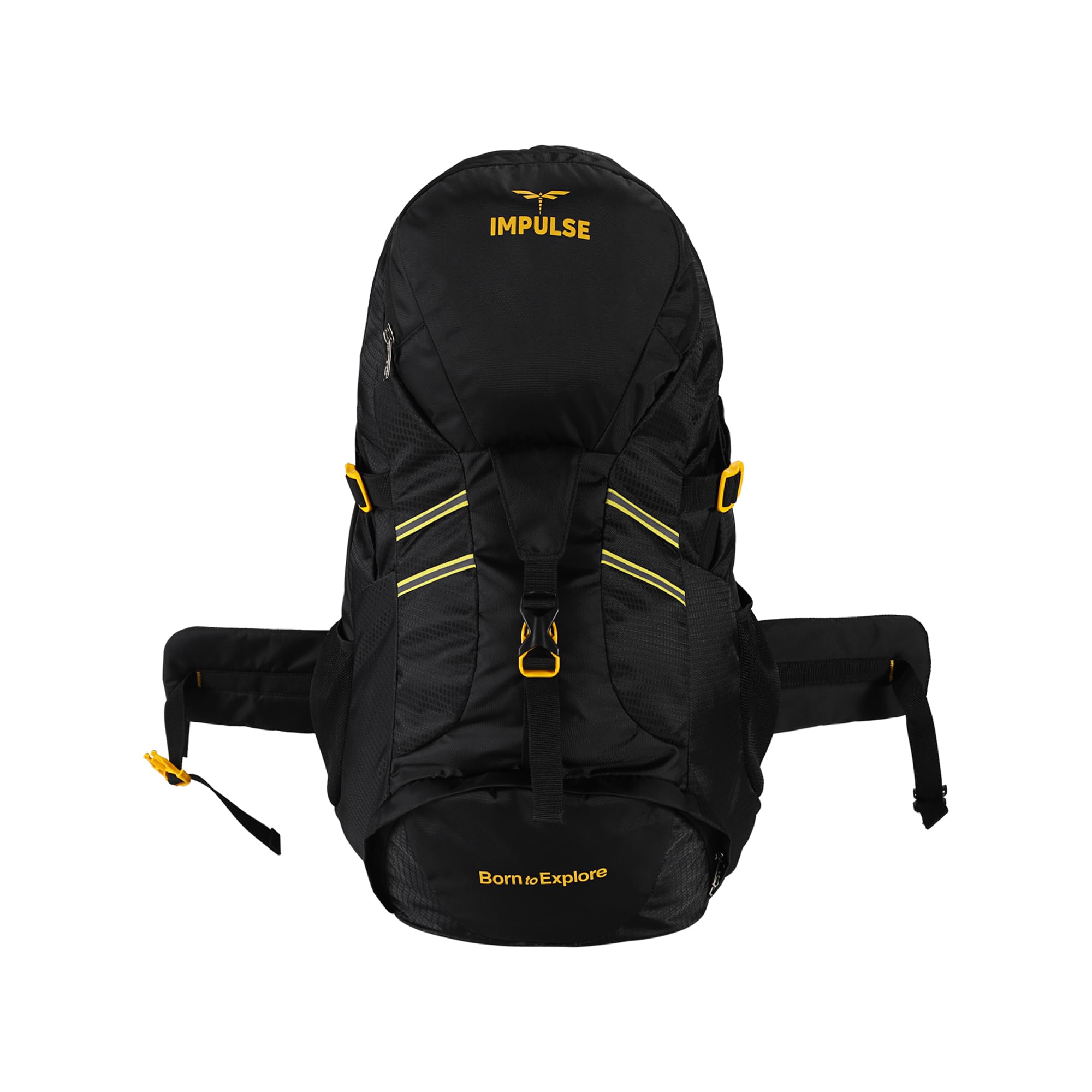 impulse Rucksack 60L Travel Backpack for Men - Hiking, Trekking, Camping - Cedar 2 Bag with 1 Year Warranty (Black)-picture-23
