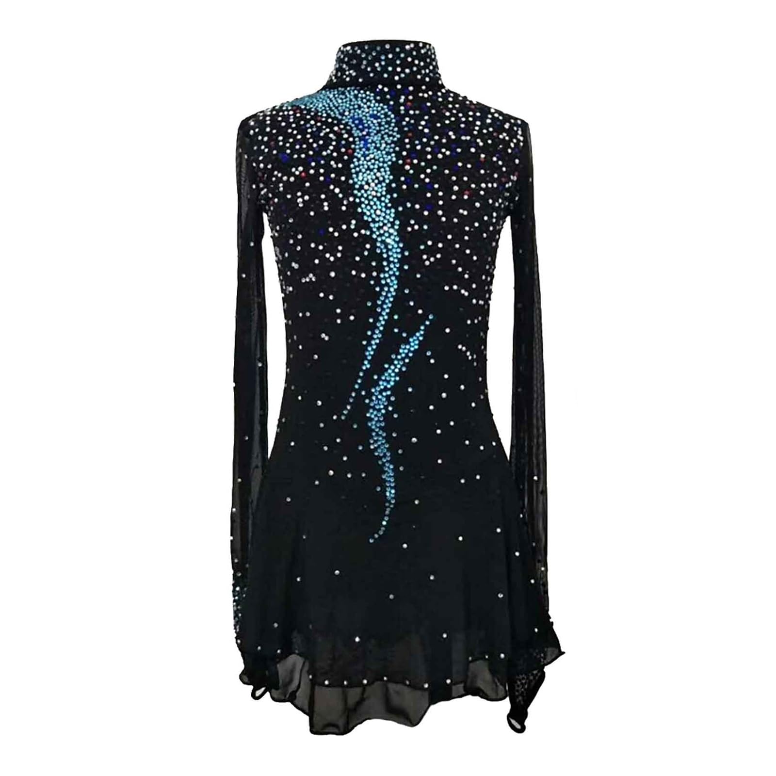 Robe De Patinage Artistique For Filles Et Femmes, Taille Personnalisable, Robes De Compétition De Gymnastique Respirantes Et Flexibles