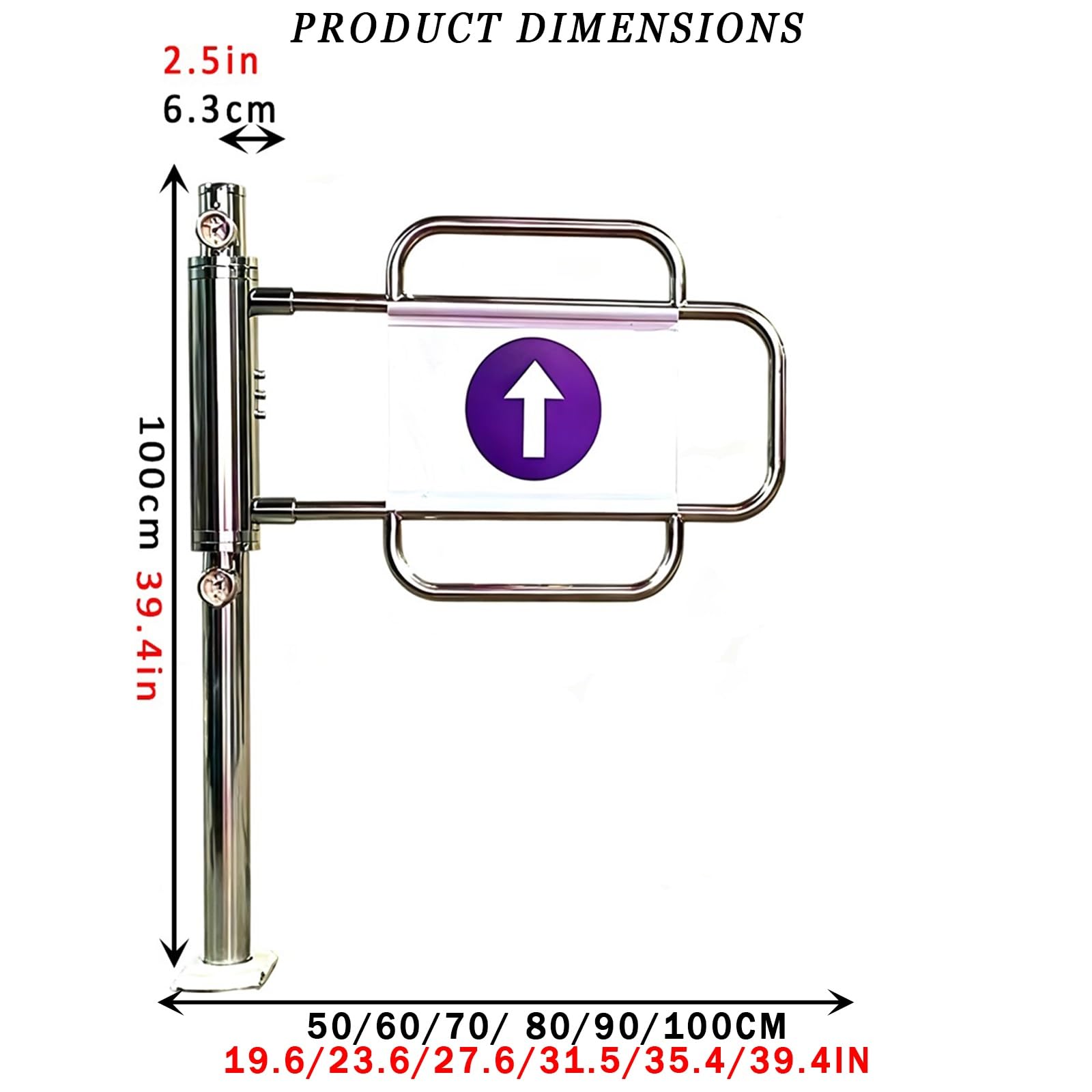 Puerta de cierre automático para acceso peatonal y peatonal, barrera de control de entrada unidireccional para almacenes y soluciones de acceso seguro.