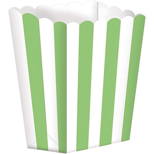 amscan Small Kiwi Popcorn Shaped Favor Box-5 Pieces