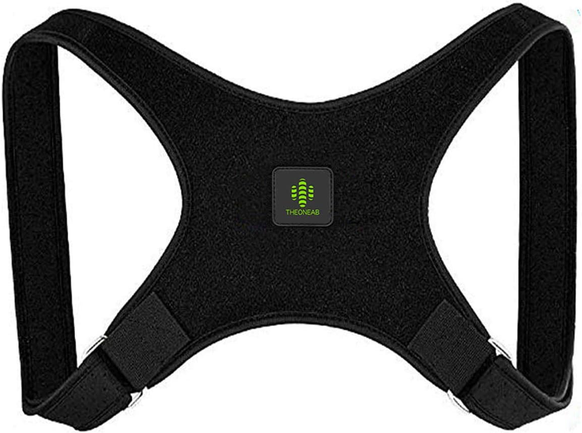 THEONEAB Posture Corrector for Women & Men | Comfortable Upper Back Brace | Posture Support | Kyphosis Brace | Posture Brace | Adjustable Posture Correct Brace (L)