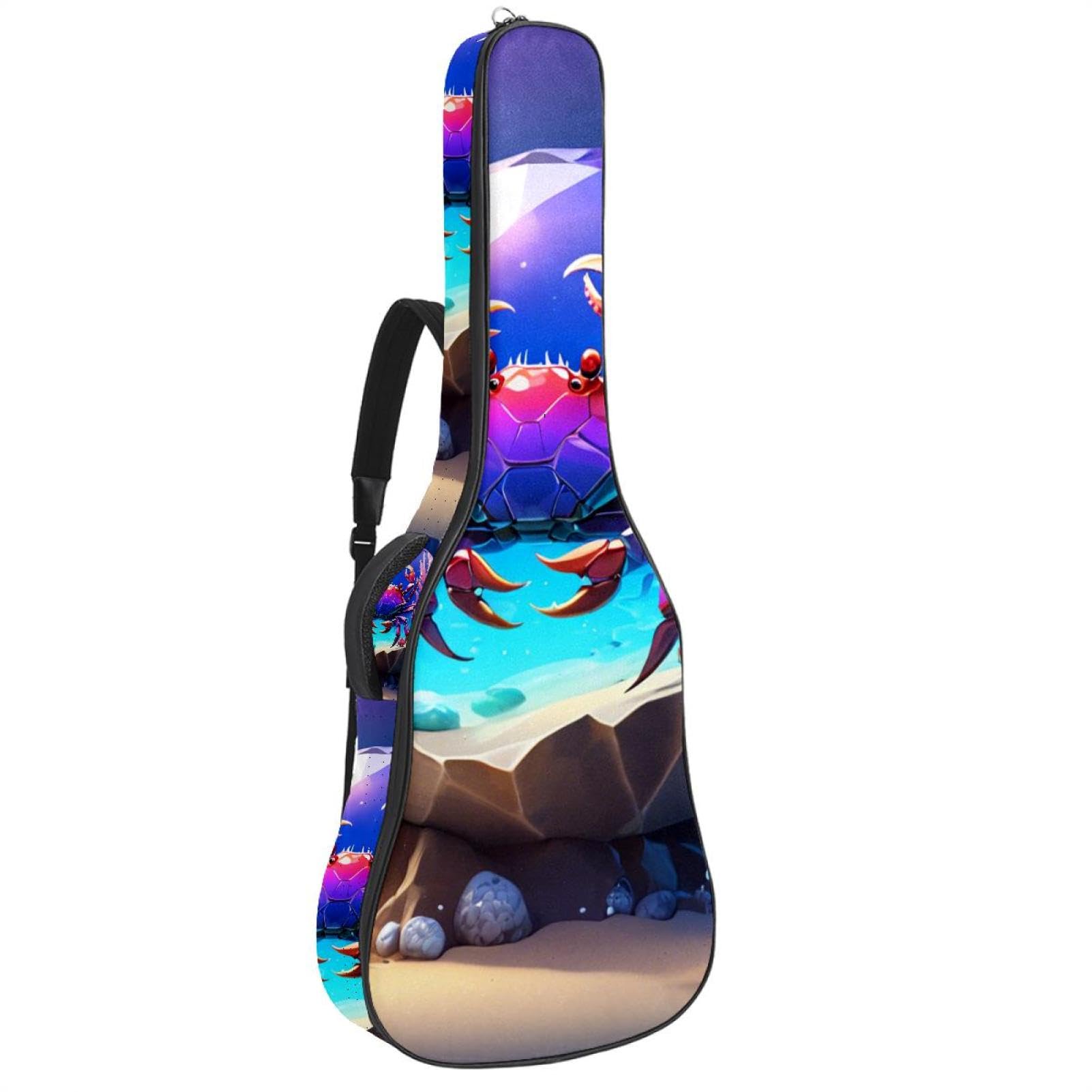 Sac pour guitare multicolore pour trajets sous la pluie - 8