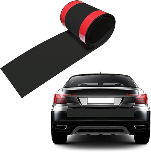 Rubber Bond Protectores de parachoques de auto para bricolaje, 6 x 48 pulgadas, resistentes protectores de parachoques de goma autoadhesivos para