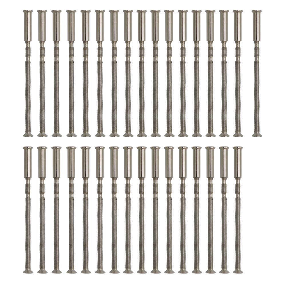 Lot de 66 vis M3 pour poignée de porte - Longueur réglable - Mâle vers femelle - Pour poignée de porte solide, armoire, tiroir, projet
