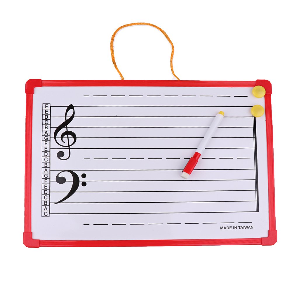 Tableau de Notation Musicale Effaçable à Sec avec Des Aimants Musicaux