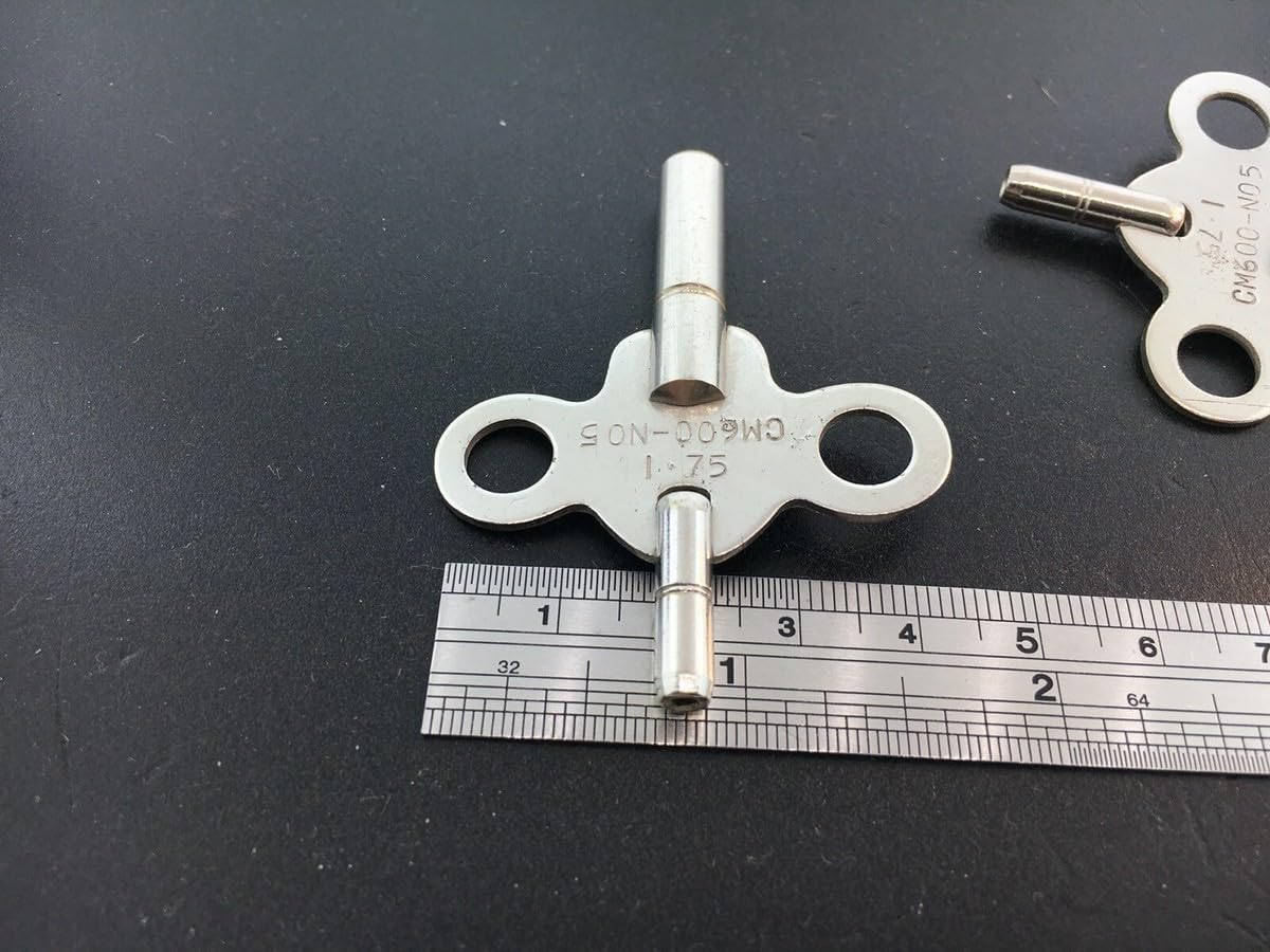 Replacement Part for Clock Key Double End 5/3 or 3.50 mm x 1.75 mm Set of 2 DIY Clock Assembly Kit – Build Repair with Durable Parts and Precision Tools