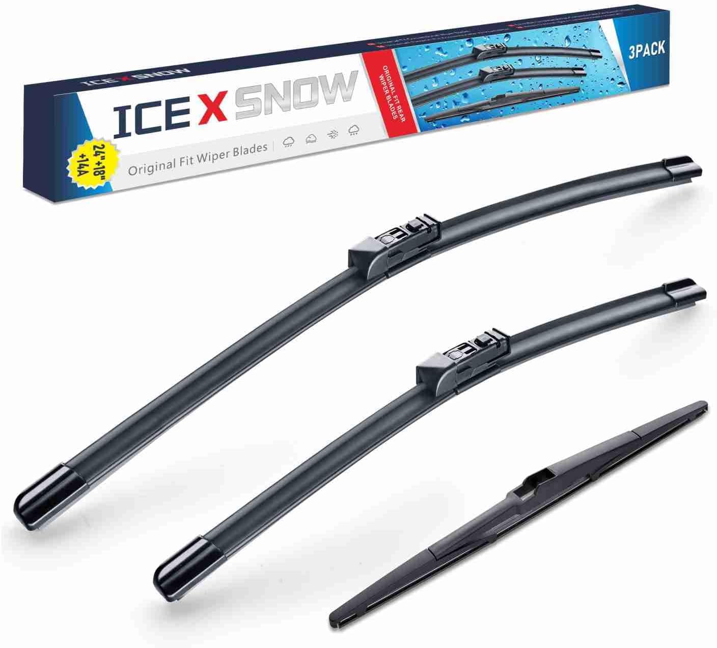 3 Wipers 24"/18"/14" Windshield Wiper Blades Replacement