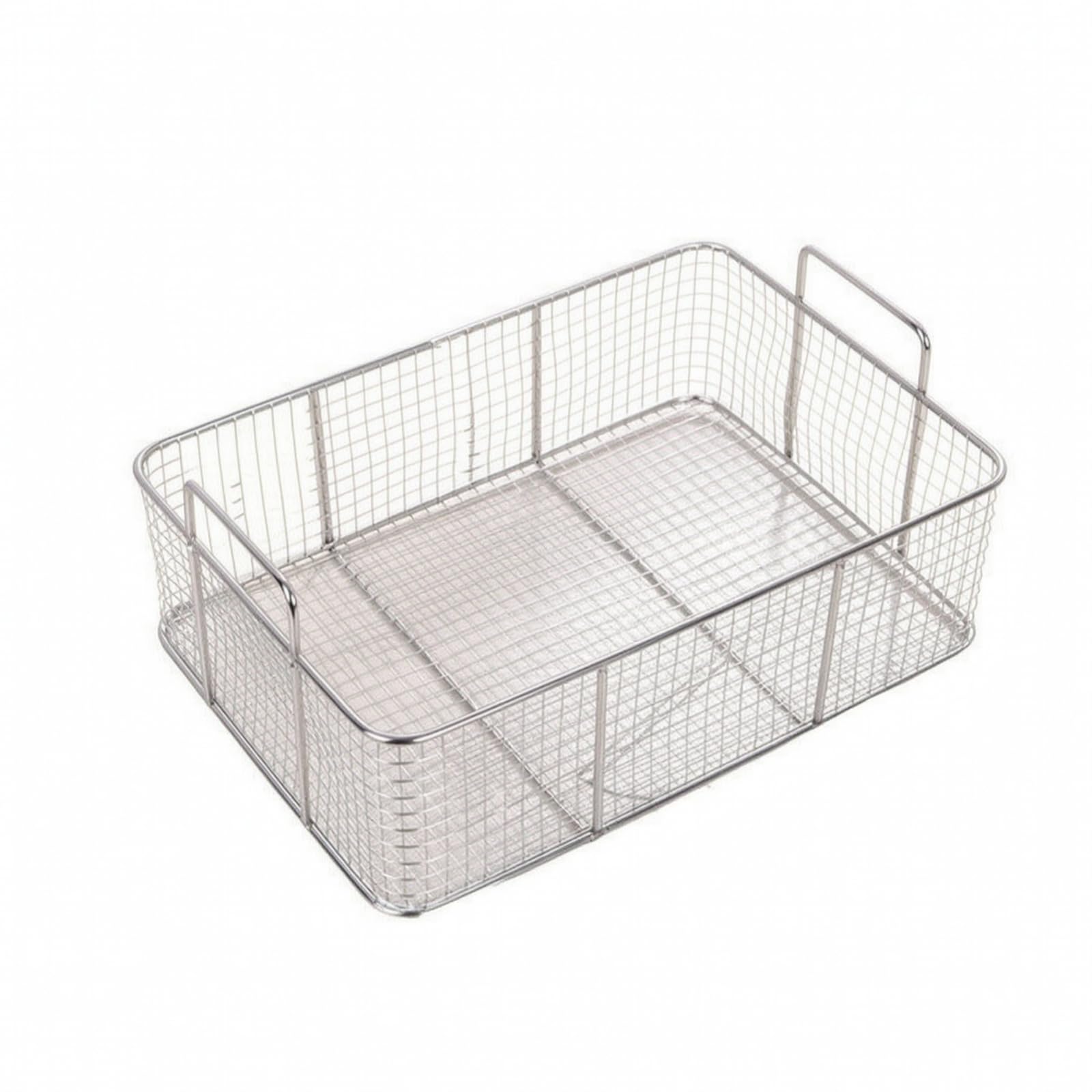 Qianly Cesta Acero Inoxidable con | Higiénico, Cestillo para Freír, Conveniente, Utensilio, Cocina Comercial, Cocineros, Mango Externo B