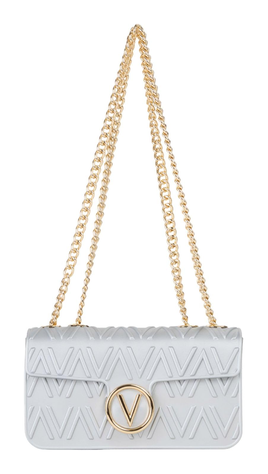 Valentino cross body bag shoulder bag Bubble Flap Bag Argento silver-coloured