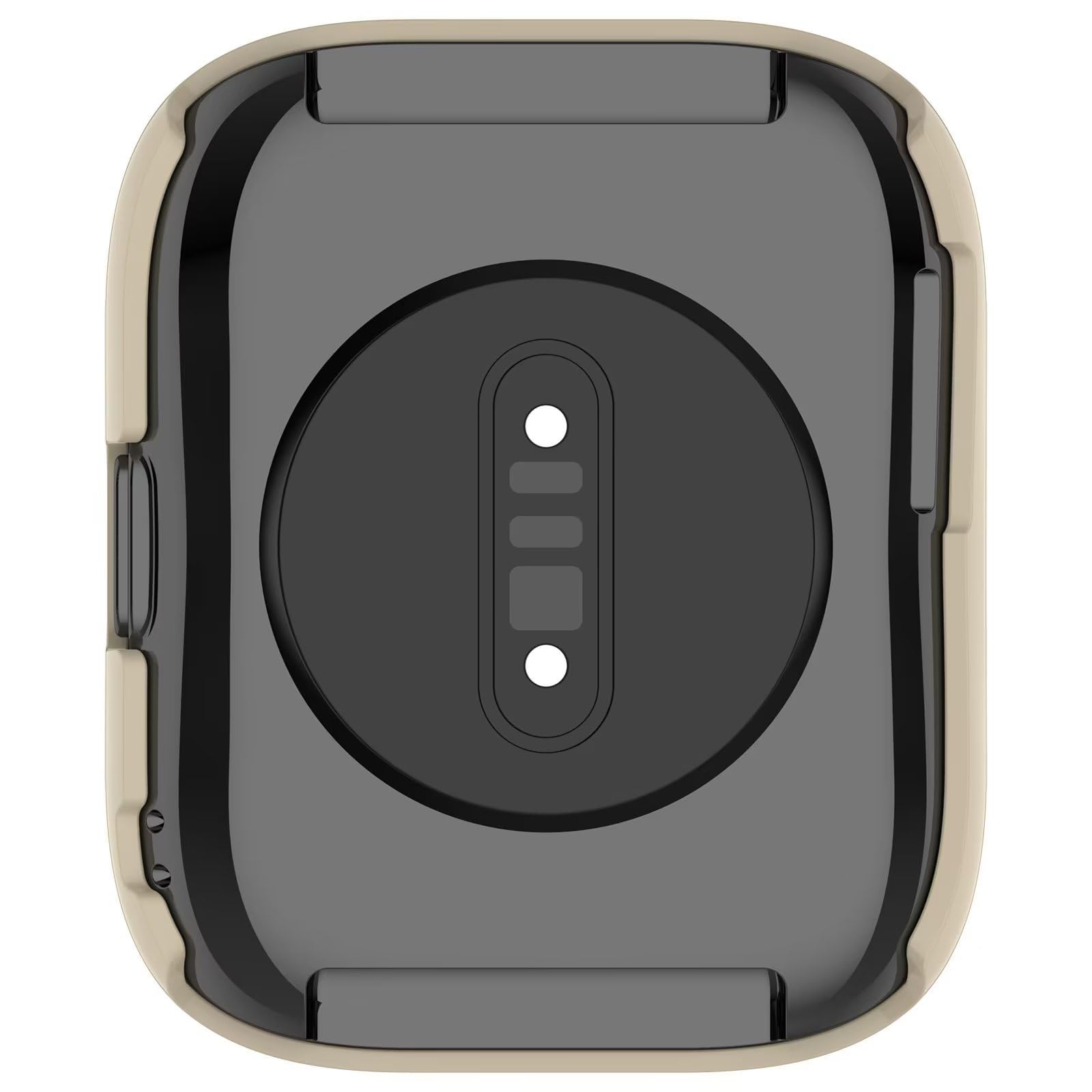 FTRONGRT Cover per Amazfit Bip 5, PC + Pellicola Temperata Schermo, Protezione All-Inclusive, Resistente Agli Urti, Custodia pe Amazfit Bip 5 Smartwatch.Avorio