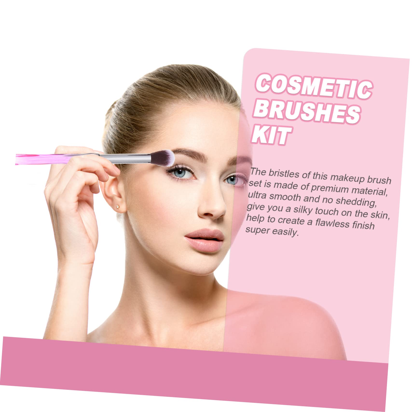 Healeved 30 Pcs Poignée En Plastique Pinceau De Maquillage Kit De Brosse À Poudre Filles Pinceau De Maquillage Pour Les Yeux Poudre Pour Le Visage Pinceau De