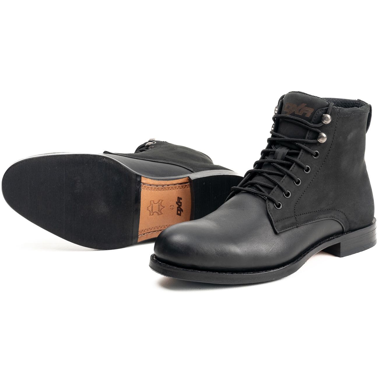 Demi-bottes RAY homme Homologué EN 13634 Lacets cuir 42