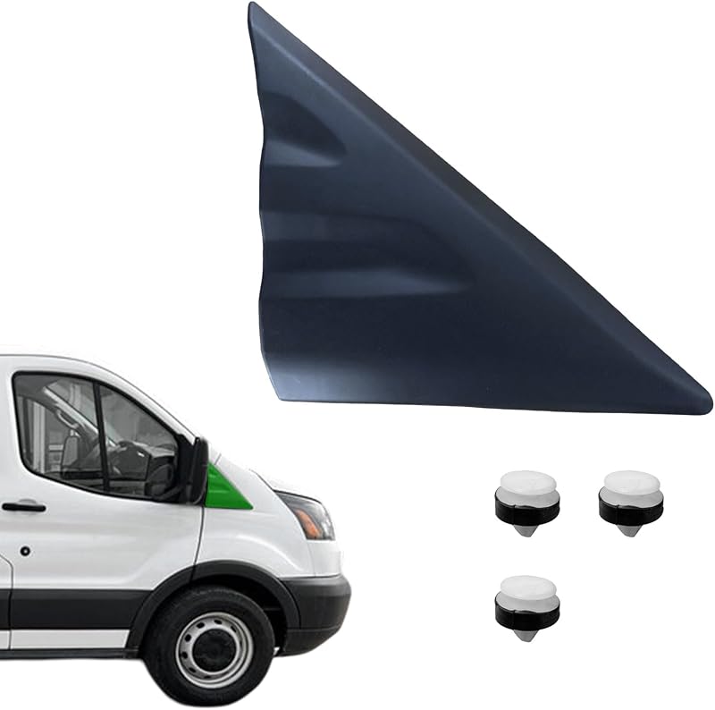 Moldura triangular do canto do espelho do para-lama dianteiro Copgge para Ford Transit e E-Transit – 1 unidade