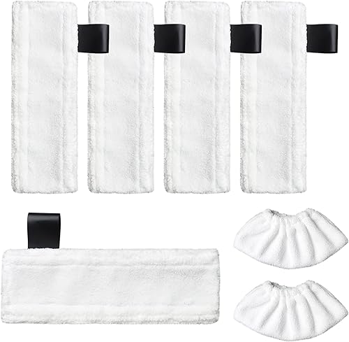 Almohadillas de repuesto para trapeador de vapor compatibles con Karcher SC limpiador de vapor, paño de microfibra para trapeador de vapor, juego de