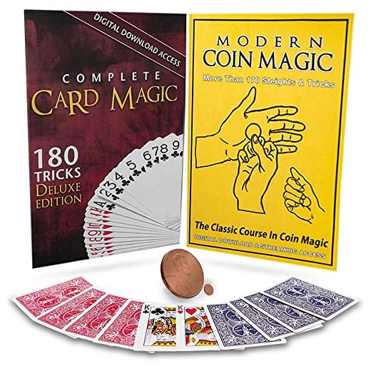 Magic Makers Complete Card Magic and Modern Coin Magic, Ultimate Combo Set, Over 300 Tricks