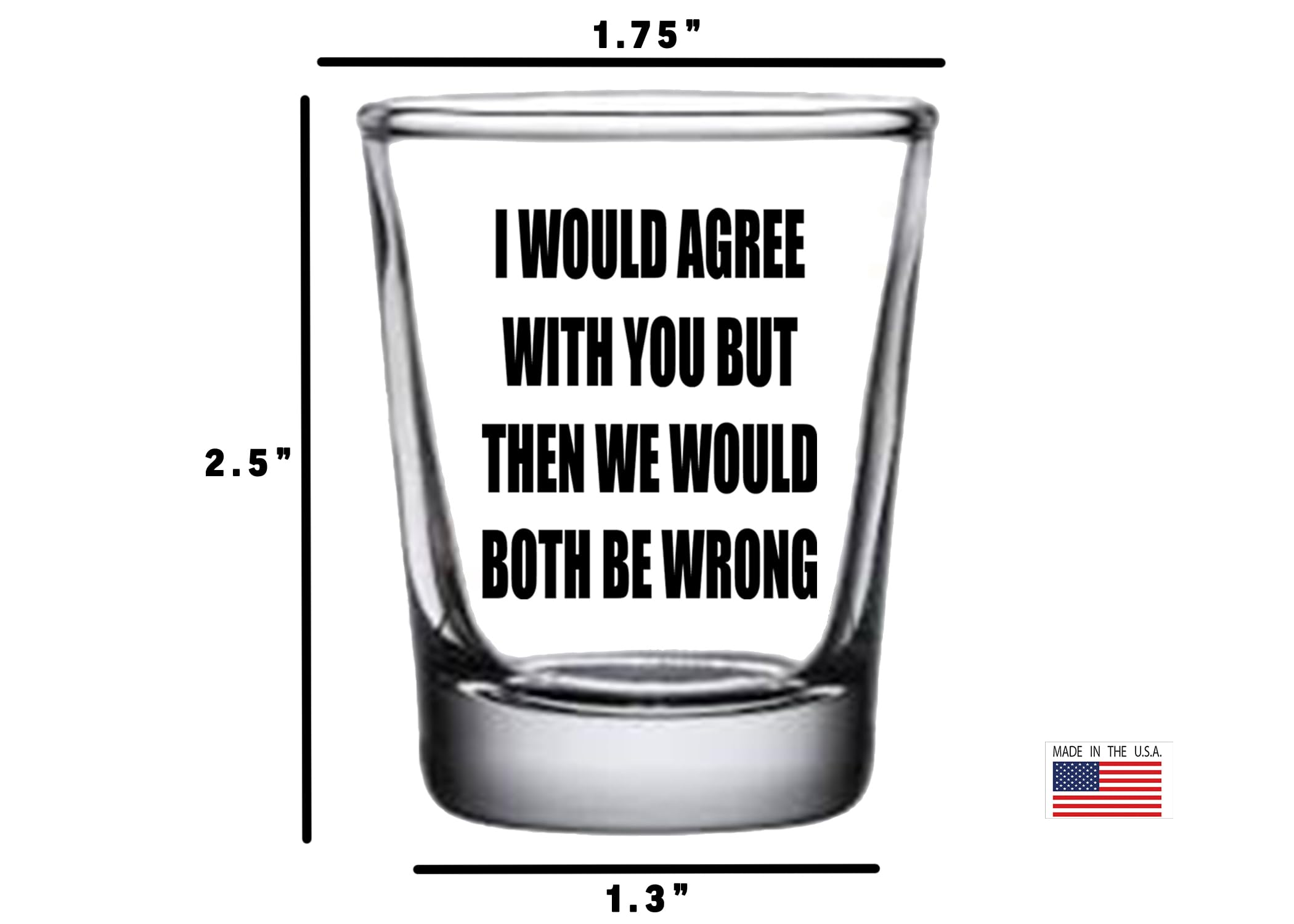 Funny SHHH Nobody Cares Shot Glass - 1.5 Ounce Sarcastic Gift For Friends & Coworkers