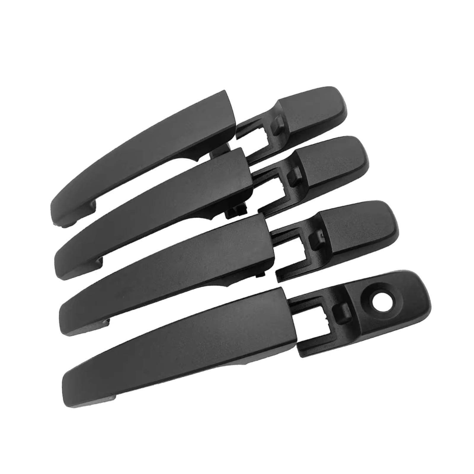 BYSKJZ Car Outer Door Handle Replacement for Focus 2008 2009 2010 2011 4Pcs Car Exterior Outside Door Handle Front Rear Left Right 8S4Z-5422404-AA 8S4Z5422404AA(Matte Black)