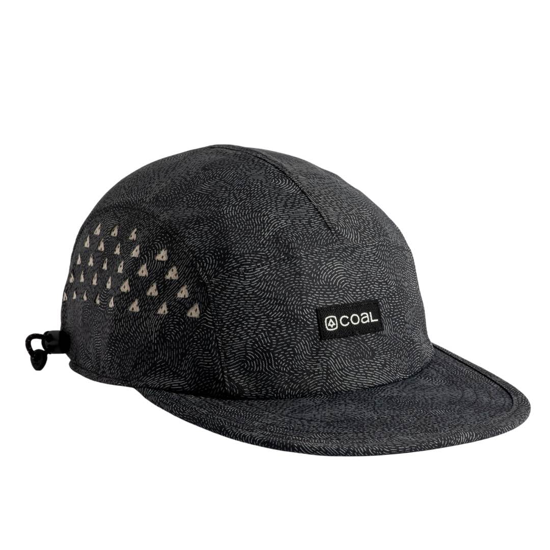 Coal Headwear Provo Performance 5 Panel Cap Hat - UPF 50, Lightweight Nylon, Moisture Wicking, Adjustable - Running Cycling Hiking - Micro Texture, One Size