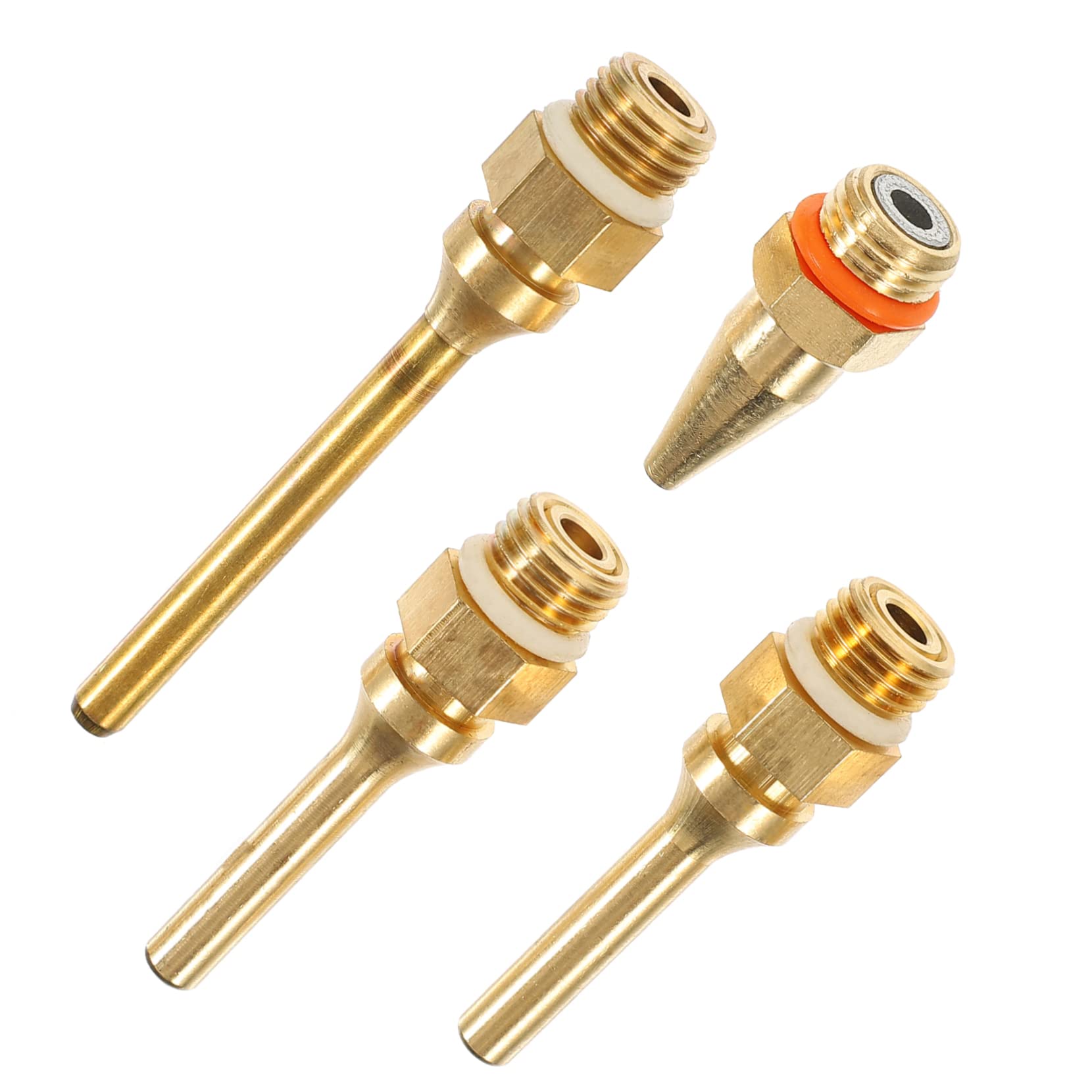 NULYLU Glue Heads 4pc Set of Fine Point Nozzles Anti-drip Nozzles for Caulk Replacement Tips Random