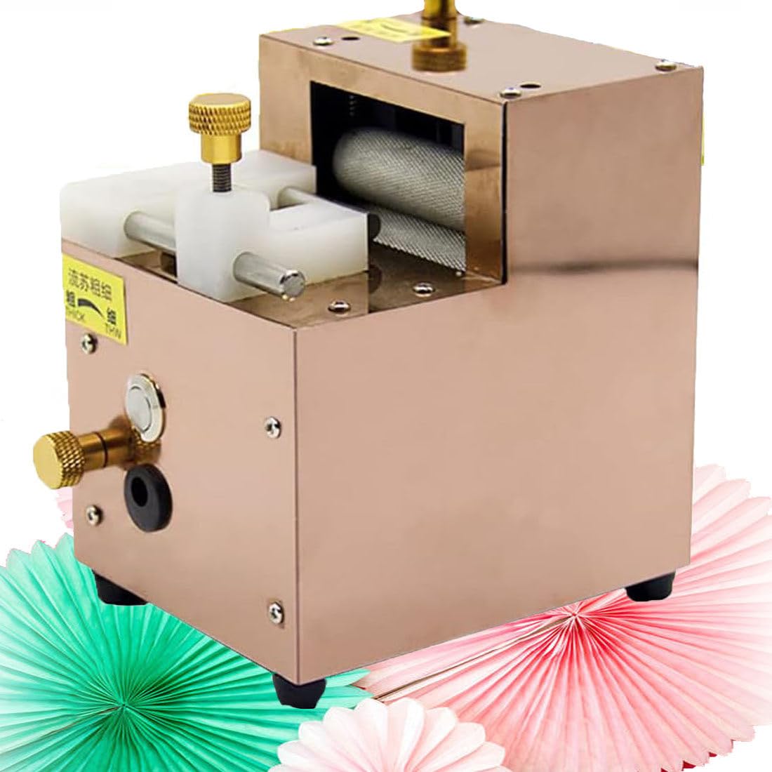 Maszyna do quillingu papieru, elektryczna maszyna do quillowania papieru z akumulatorem, maszyna do frędzli papierowych, maszyna do cięcia papieru w rolkach Papierowy kwiat (RoseGold)
