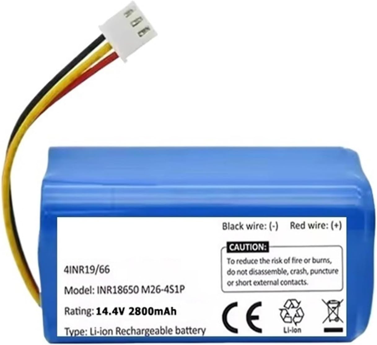 14.4v Battery, Compatible For Liectroux, C30B E30 Robot Vacuum Cleaner, Lithium Cell, Cleaning Tool Part Lithium Battery(2800mah)