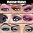 evpct 9 Colors Nude Pink Brown Maroon Glitter Shimmer Matte Eye Shadow Palette Makeup, Highly Pigmented Waterproof Brown Nude Maroon Cocoa Chocolate Shimmer Sparkling Party Eyeshadow Palette