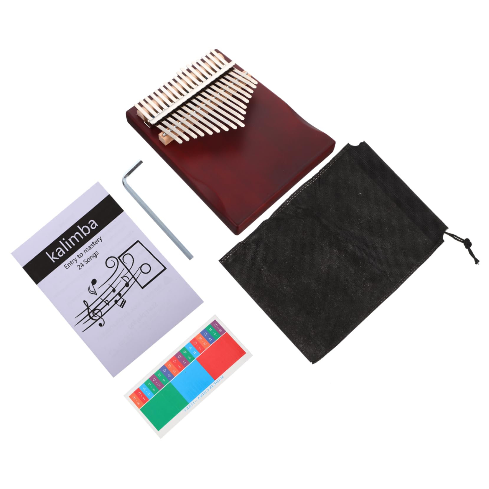 BESTonZON Portable Kalimba Piano 17-tone Thumb Piano Small Music Instrument Ideal Present for Music Lovers