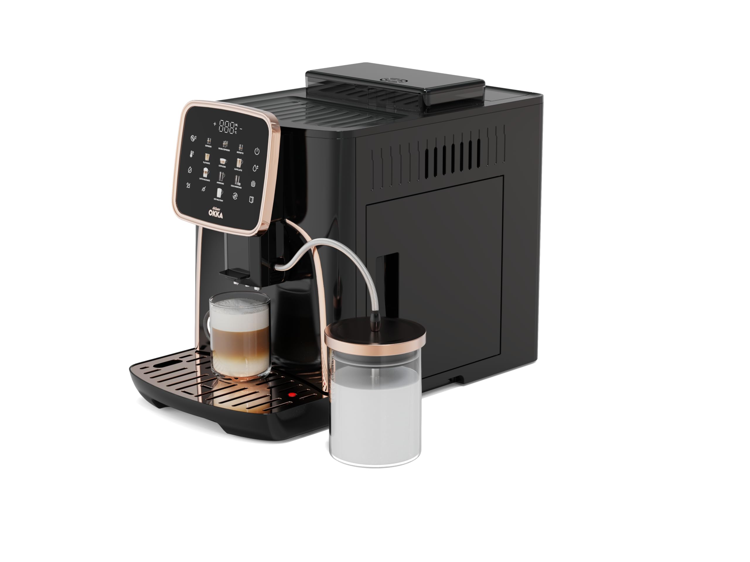 Arzum OK0028-0400 Macchina da caffè Bronze con Milchbehälter