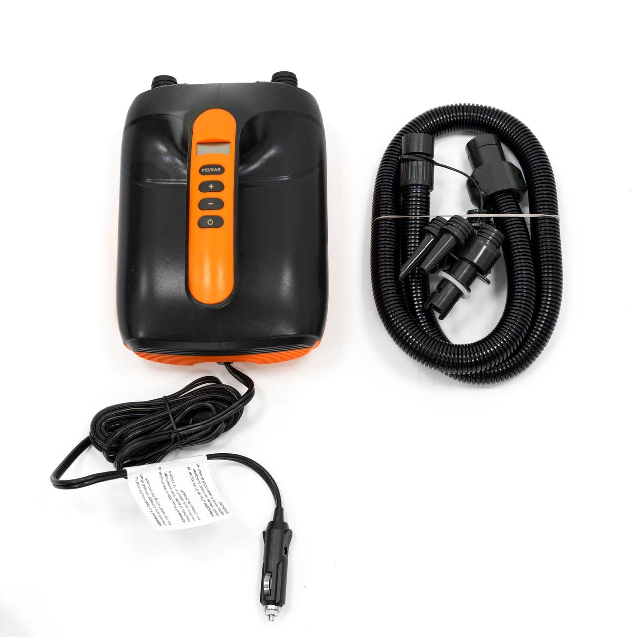 AQUATEC 12V Electric Pump [20PSI] - Car Pump | Electric Paddle Board Pump for Inflatable Water Sports Equipment | Inflatable Kayak Pump up to 20PSI | Stand Up Paddleboarding Pump