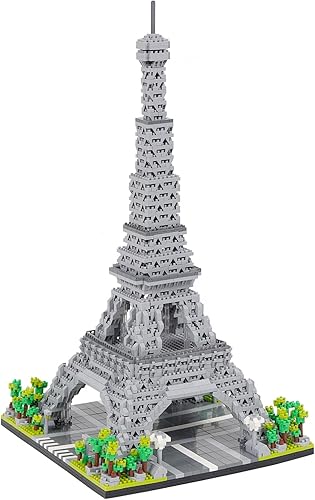 Juego de bloques de construcción 3585 piezas de arquitectura Torre Eiffel Modelo de construcción Modelo de Arquitectura de fama mundial Micro