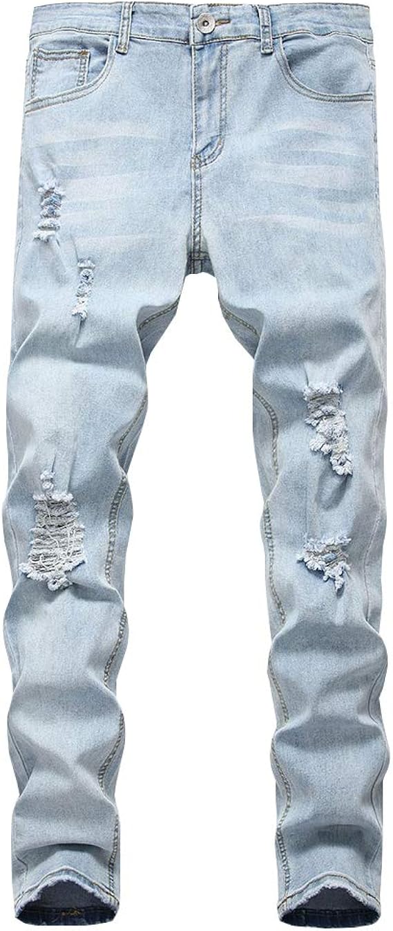 Amazon Longbida メンズ スキニージーンズ スリムフィット ストレッチ ダメージデニムパンツ テーパードレッグ Us サイズ X Large カラー ブルー ジーンズ 通販 Amazon Longbida メンズ スキニージーンズ スリムフィット ストレッチ ダメージデニムパンツ テーパードレッグ Us サイズ X Large カラー ブルー ジーンズ 通販