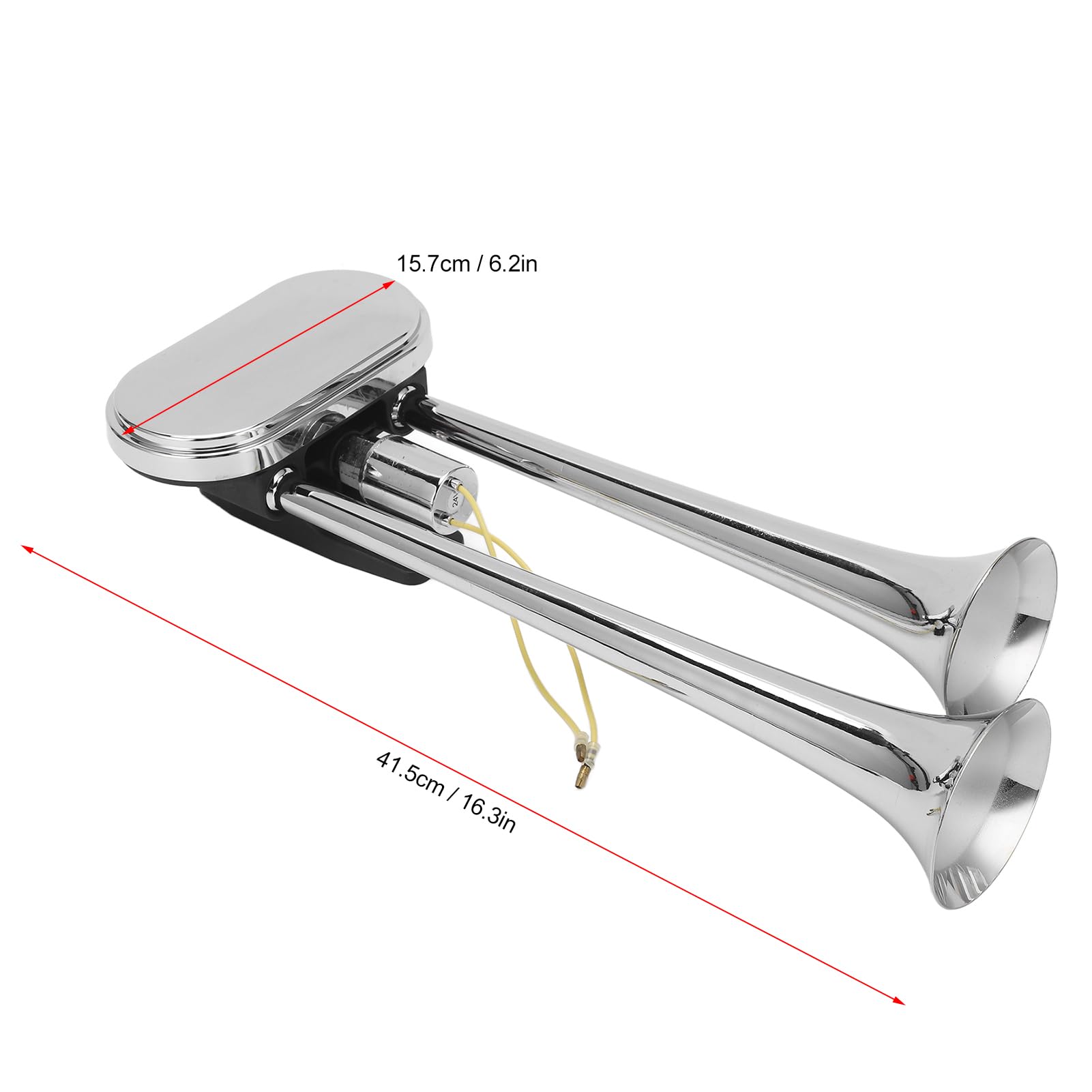 Tromba ad Aria in Acciaio Inox 150dB - 24V DC per Camion, Barche e Treni