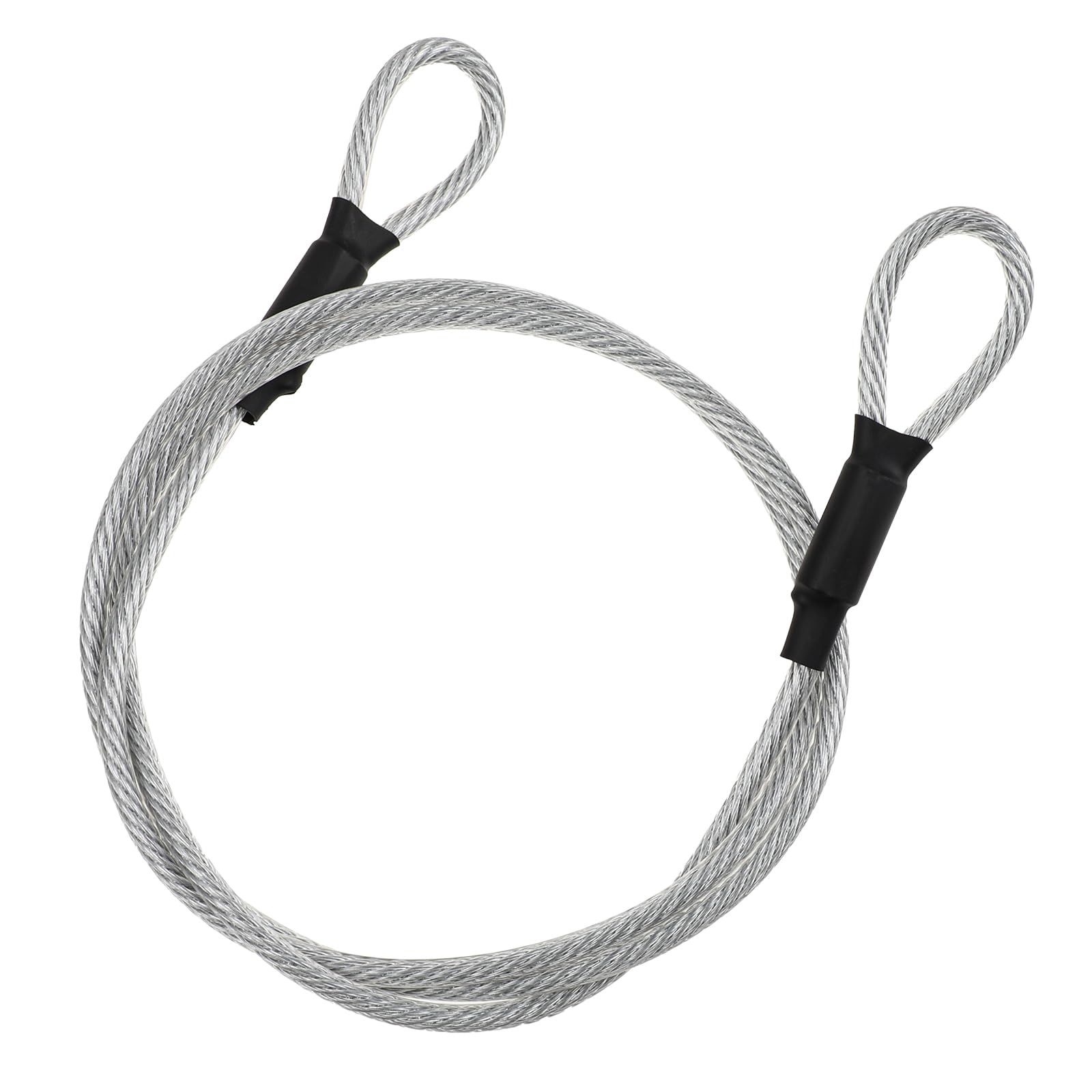 2x Edelstahl-Sicherheitskabel 2m | Flexibel & Stabil Mit Ösen