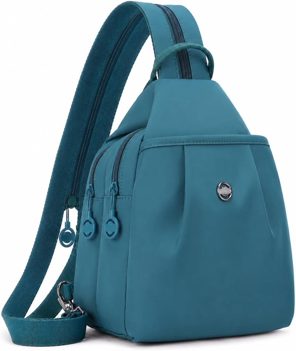 Sling Backpack for Women, Water-Resistant Crossbody Chest Bag for Travel, Work, Gym, Students & Daily Use