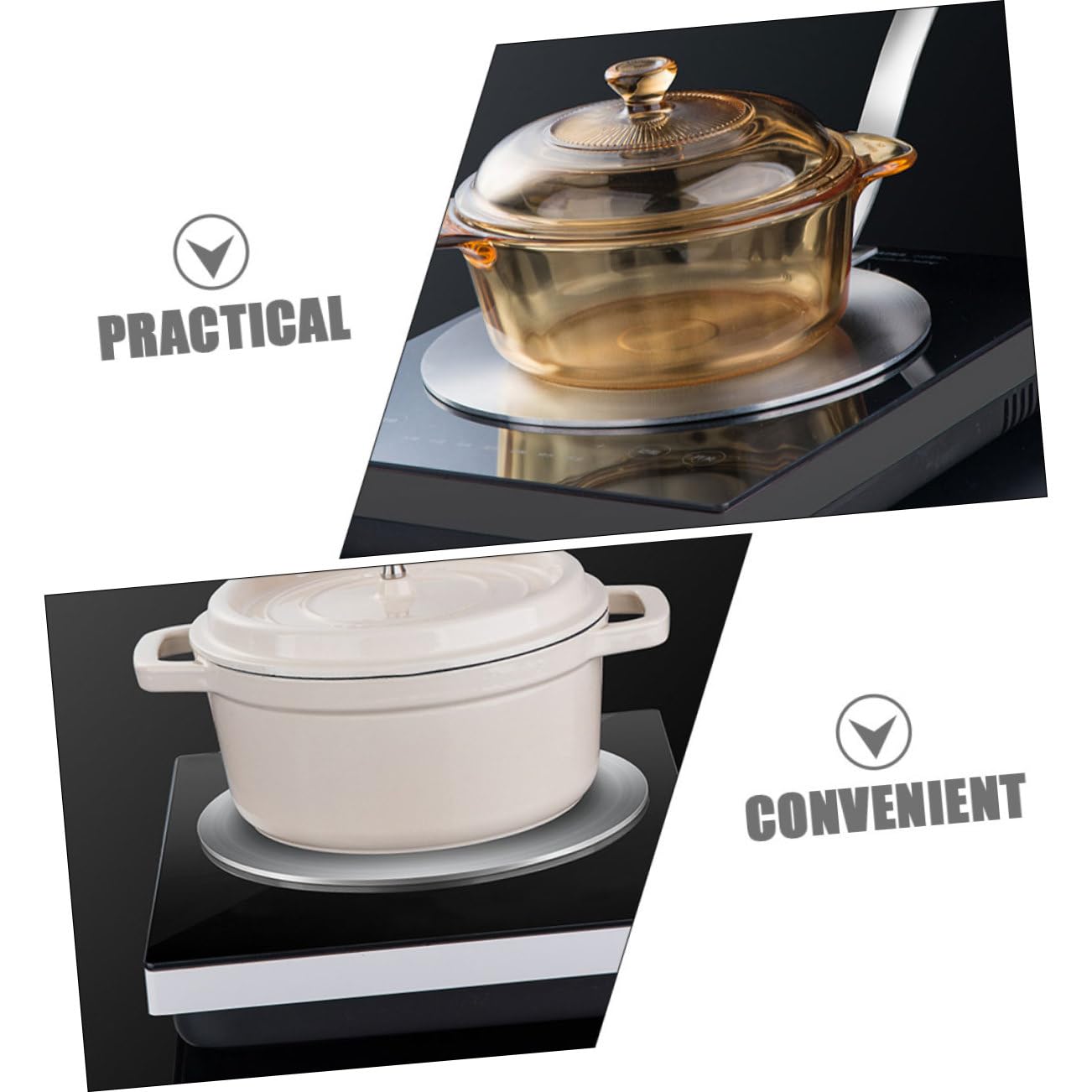 Difusora de Calor Inoxidable para Cocinas de Gas y Eléctricas Adaptador de Inducción Compatible con Utensilios de Esmaltado Uso