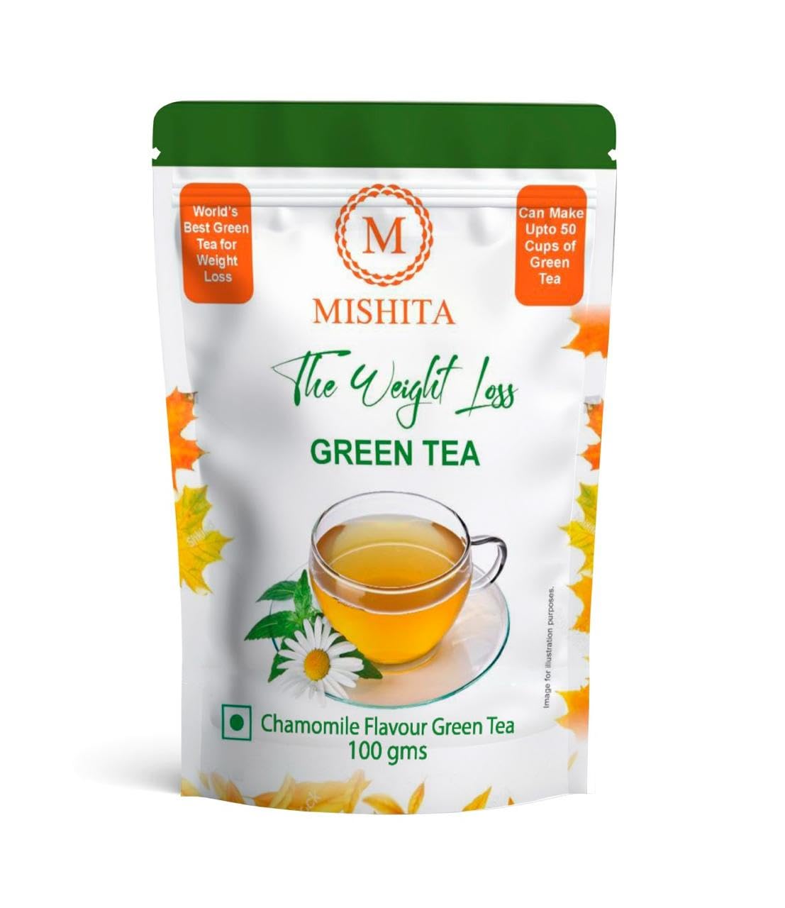 mishita Chamomile Green Tea Original & Pure 100g Loose Leaves Non Bitter Assam Tea Silver Tips Exported Worldwide, Single Estate Makes 100+ cups (Chamomile) (B0D9KN31B5) Amazon Price History, Amazon Price Tracker