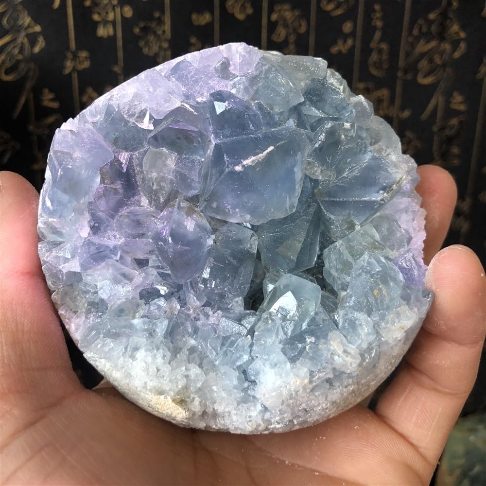 Sky Blue Crystal Cluster Wedding Decoration Aquarium