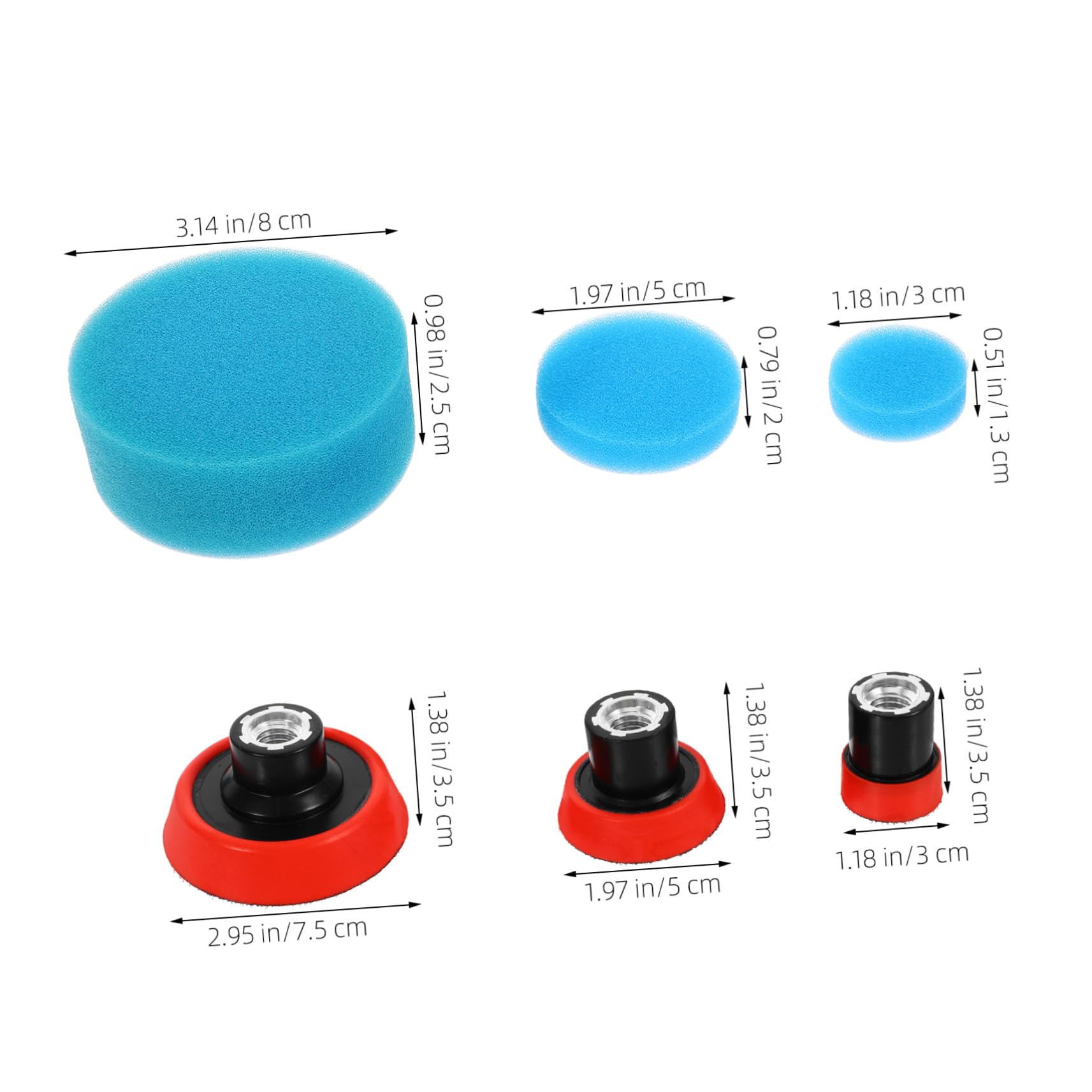 TOPBATHY Tampone Lucidante Per Trapano Di Accessori Per Lucidatura Auto Spugna Robusta Ceratura Piatta Autoadesiva e Ruote Per Pulizia e Cura Dei Mobili