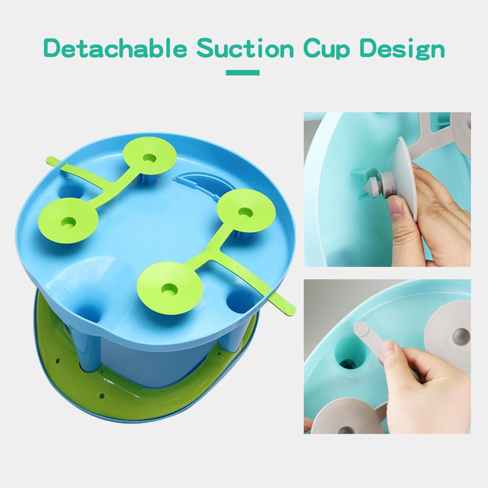 Asiento de baño para bebe | Asiento bañera para abdominales - Asiento de baño con soporte para el respaldo y ventosas, asientos estables y cómodos para sentarse