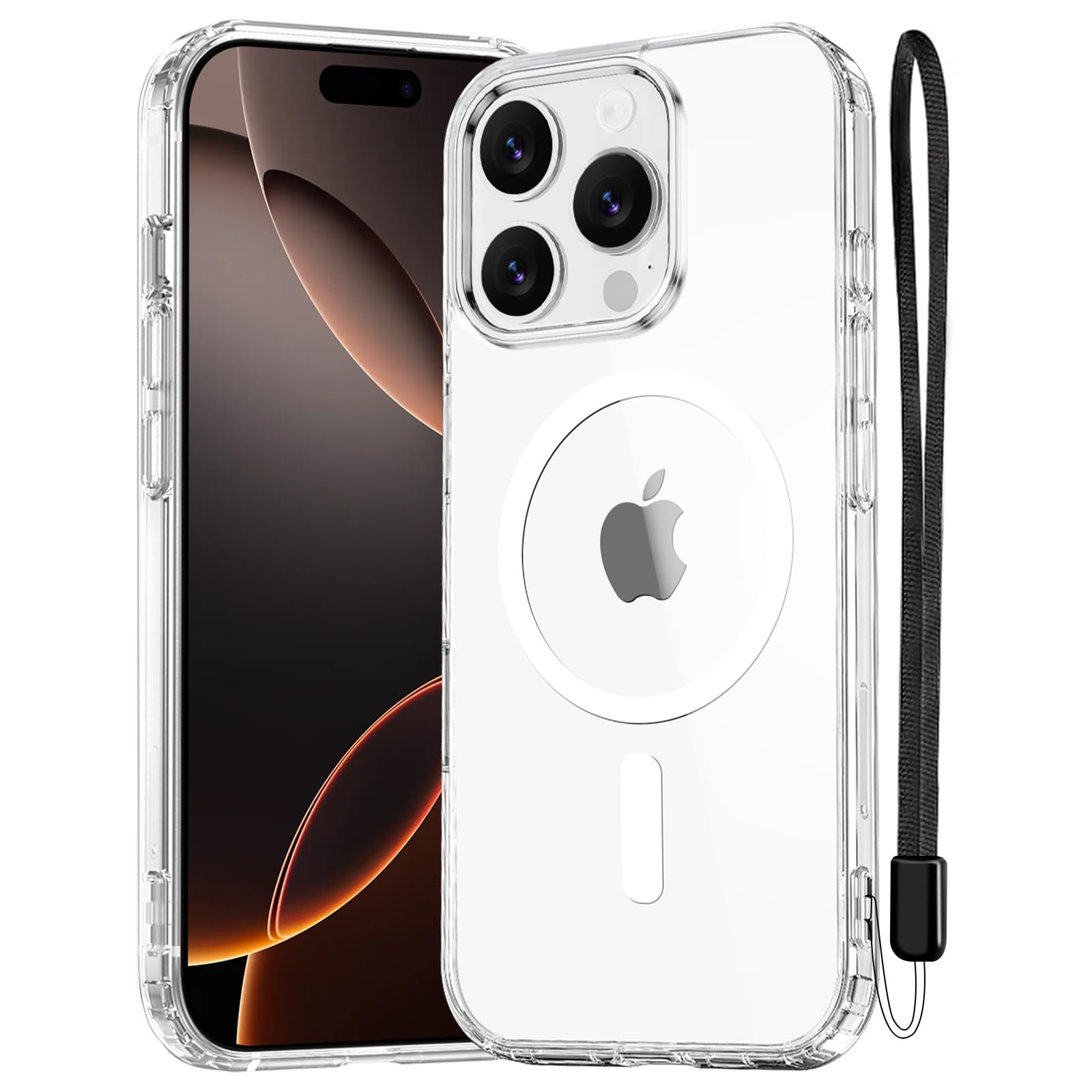 NEW'C Magnetisch Hülle für iPhone Serie kompatibel mit MagSafe Ultimate, stoßfest – starker Magnetismus und militärischer Schutz