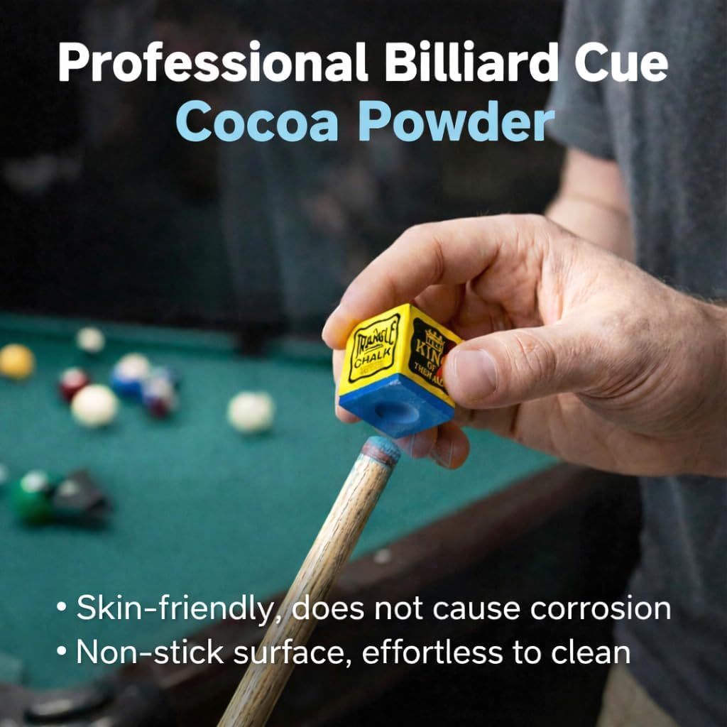 Craie de Billard Bleu Lot de 12, Haute Performance Carbonate de Calcium pour Pool Snooker